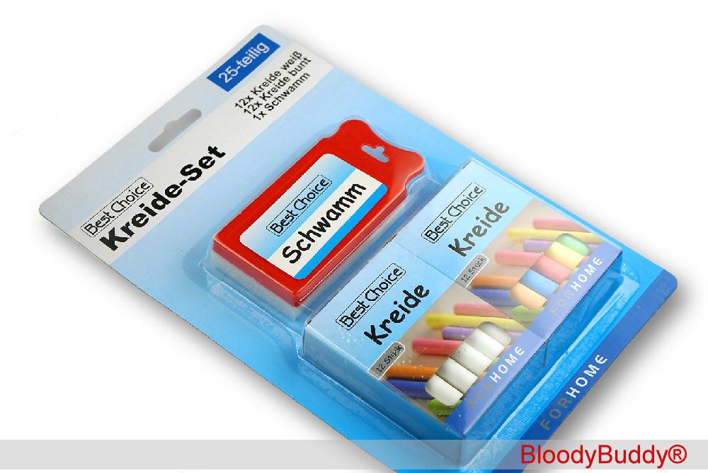 Kreide-Set mit Schwamm