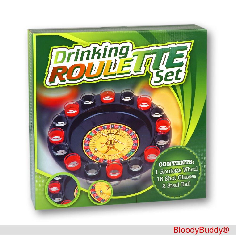 Trinkspiel Roulette mit Gl&auml;sern