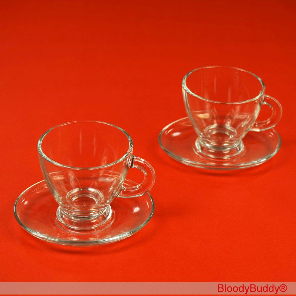 Glas-Cappuccinotassen 2er-Set