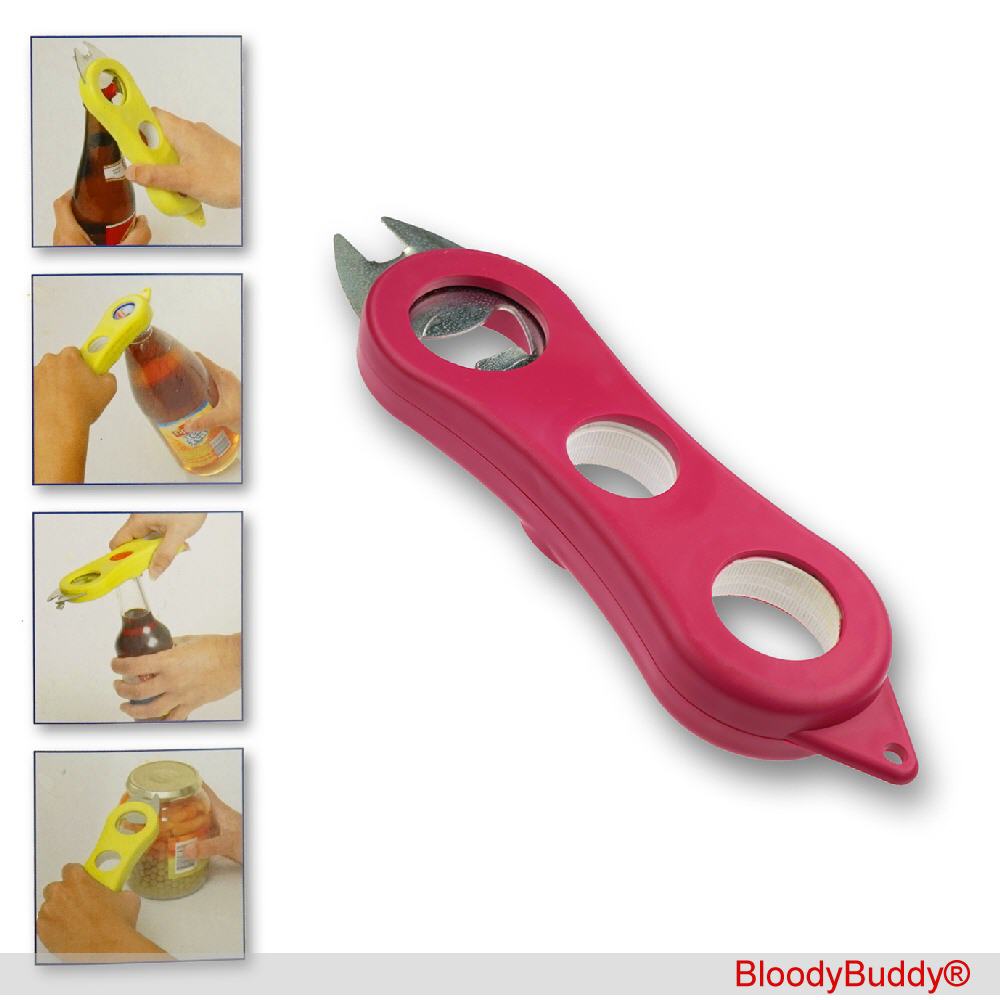 Dosen- und Flaschen&ouml;ffner 4in1