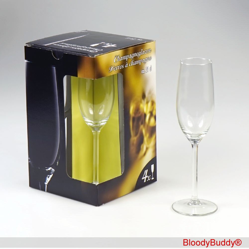 Sekt- und Champagnergl&auml;ser 4er-Set