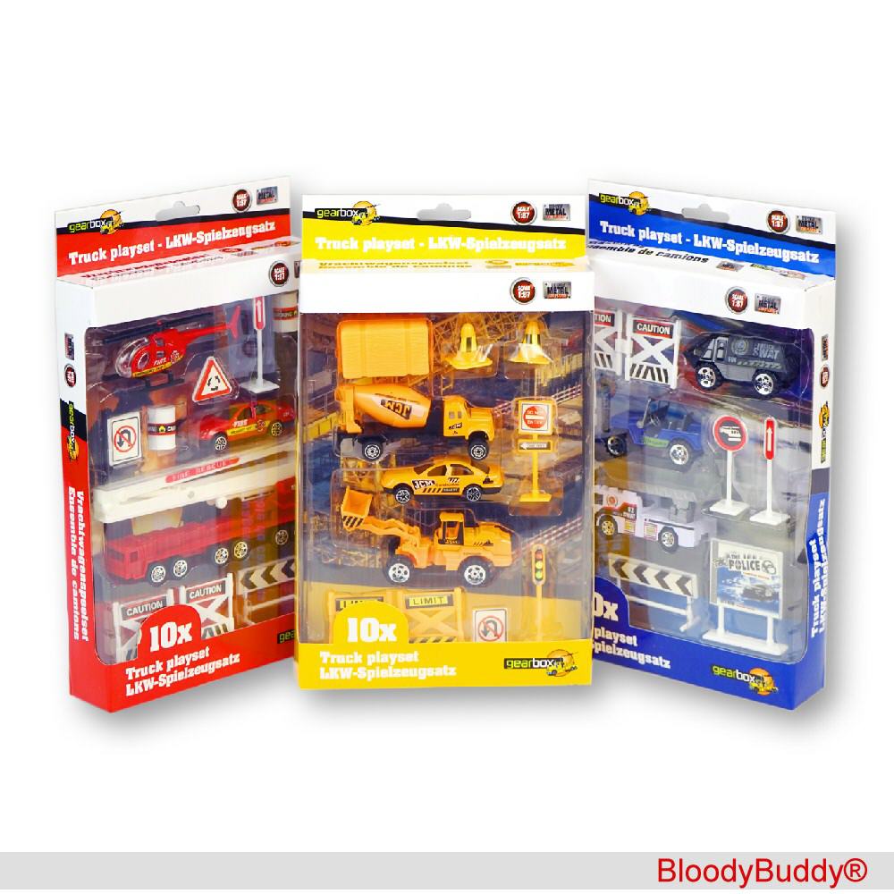 LKW-Spielzeugsatz 10-teilig