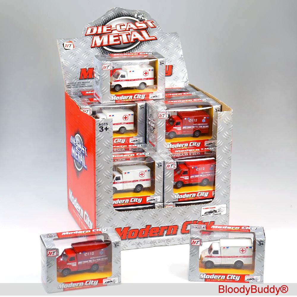 Rettungsfahrzeuge aus Metall