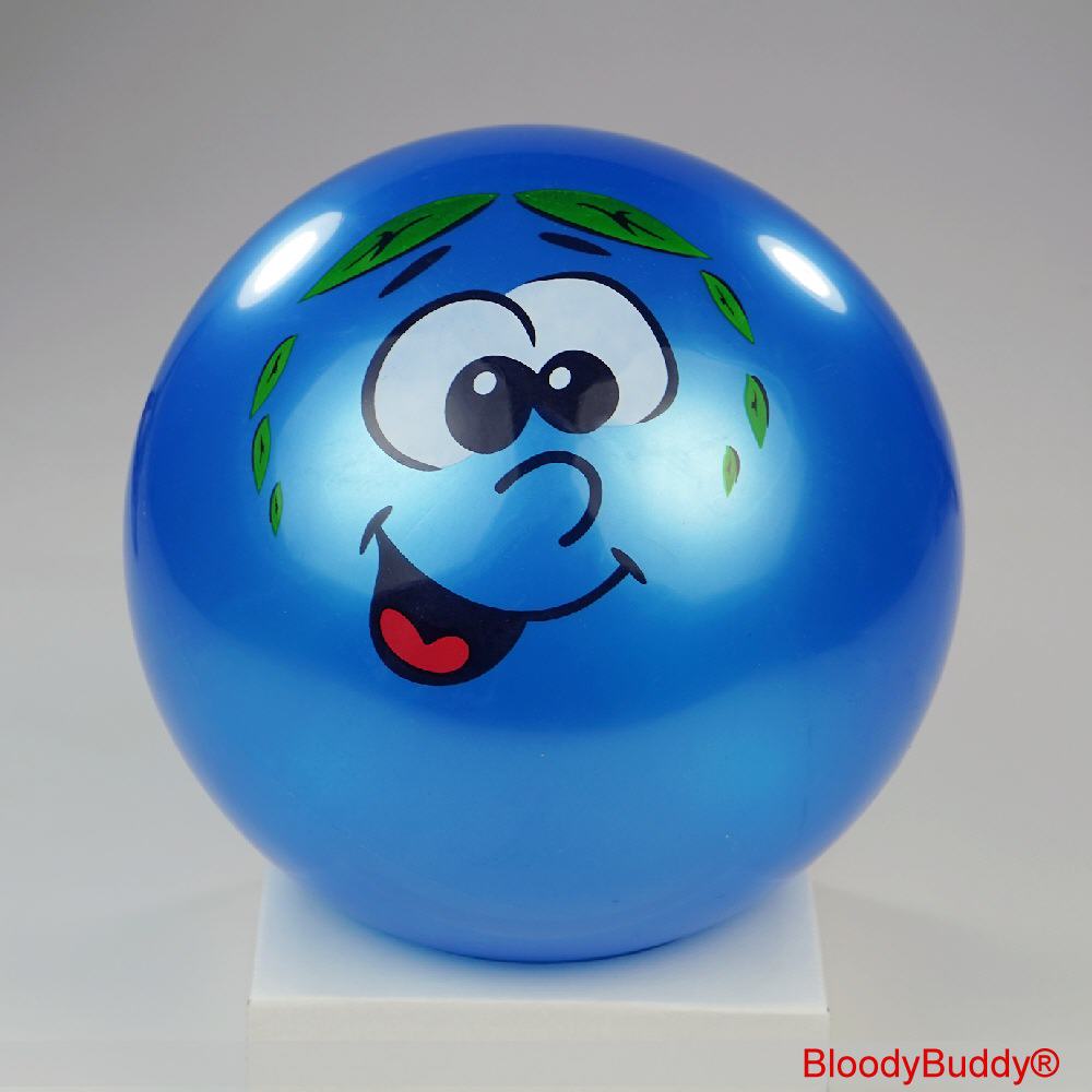 Lachgesicht-Ball blau