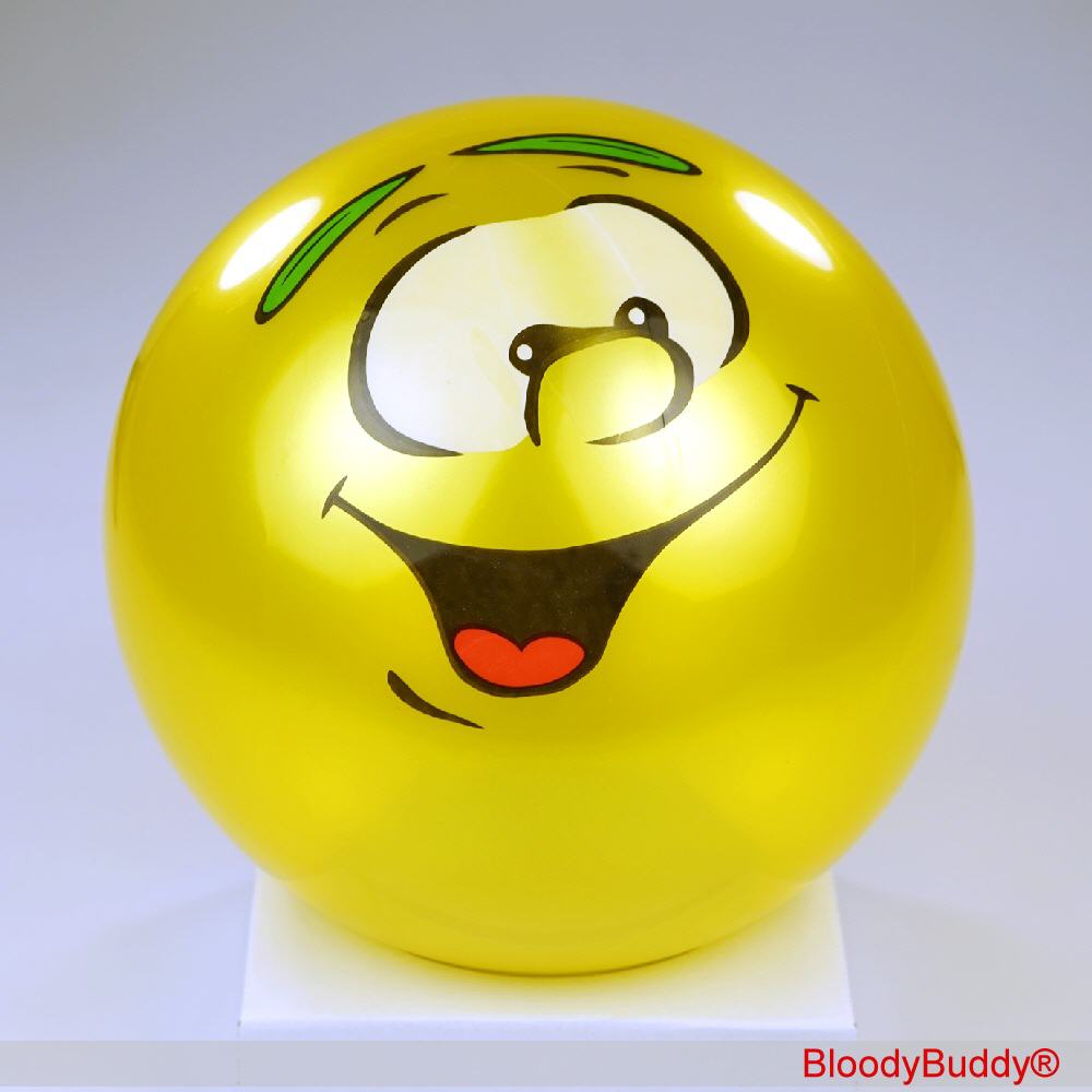 Lachgesicht-Ball gelb