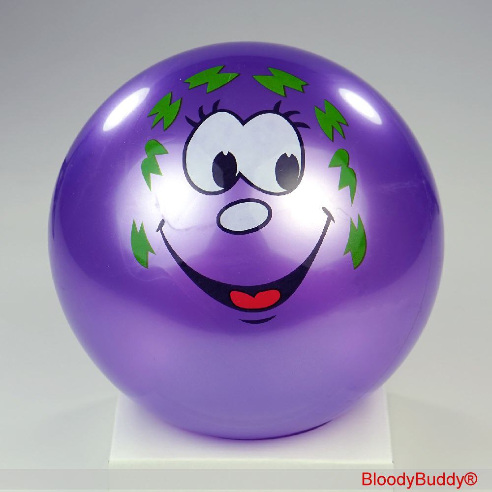 Lachgesicht-Ball lila