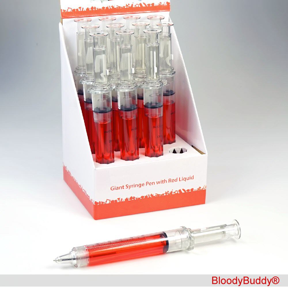 Kugelschreiber Spritze XXL