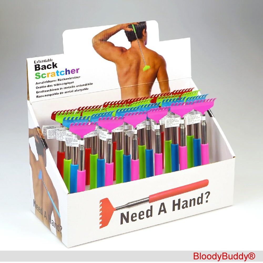 Ausziehbarer R&uuml;ckenkratzer
