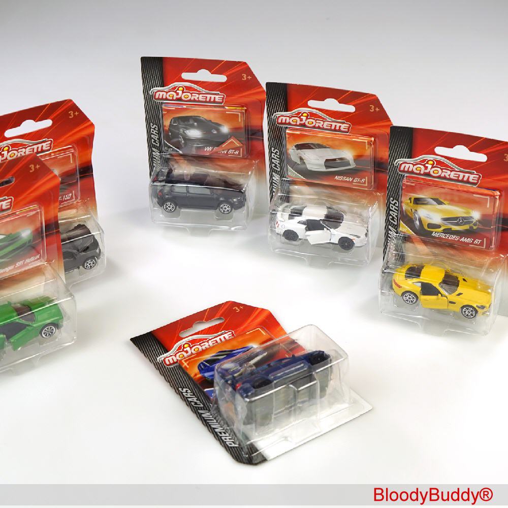 Premium Spielzeugautos sortiert