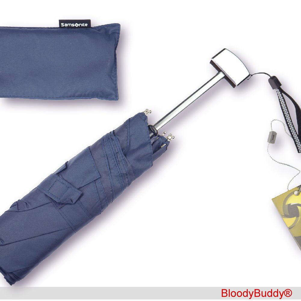 Samsonite Mini-Schirm extraflach blau
