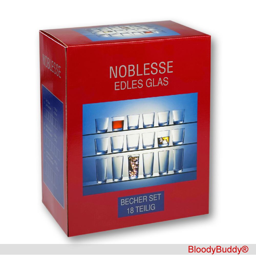 Edles Gl&auml;ser-Set 18-teilig