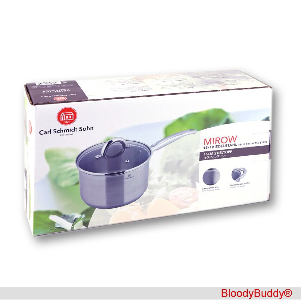 TreuePr&auml;sent Edelstahl-Stieltopf 16 cm