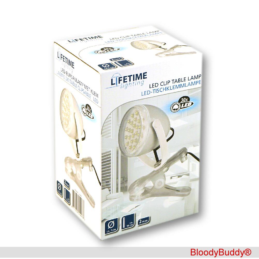 TreuePr&auml;sent LED-Tischklemmlampe