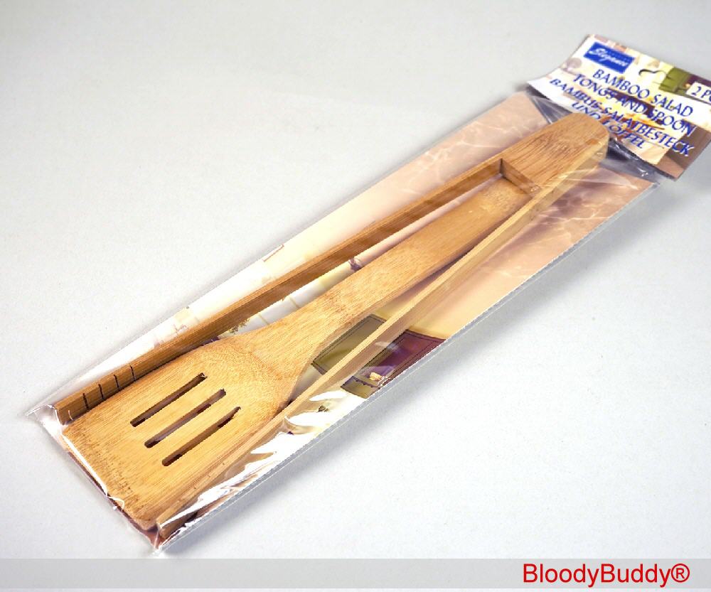 TreuePr&auml;sent Salatbesteck Bambus