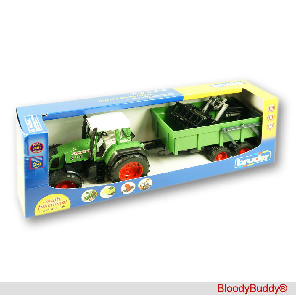 TreuePr&auml;sent Spielzeugtraktor mit Anh&auml;nger