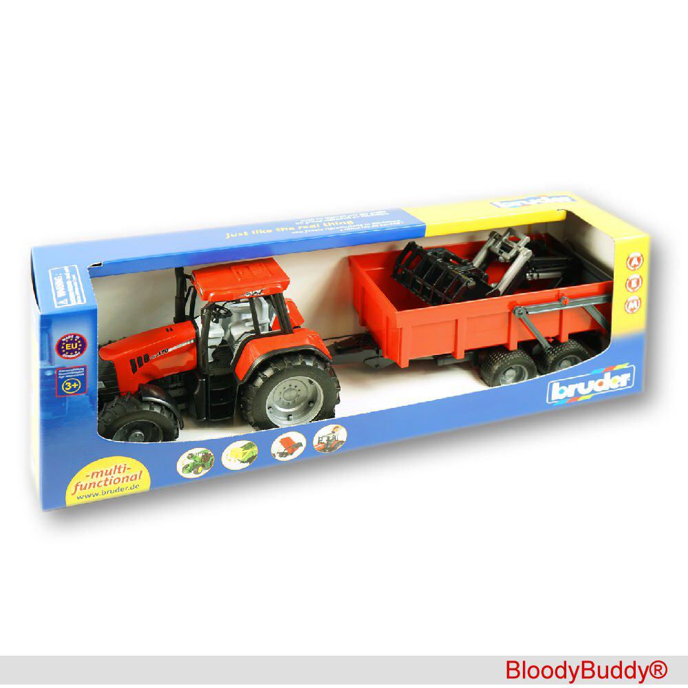 TreuePr&auml;sent Spielzeugtraktor mit Anh&auml;nger