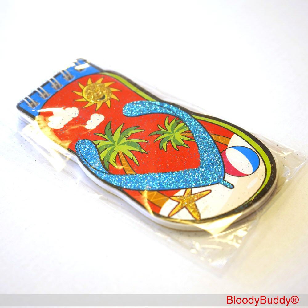 TreuePr&auml;sent Notitblock Strandschuh