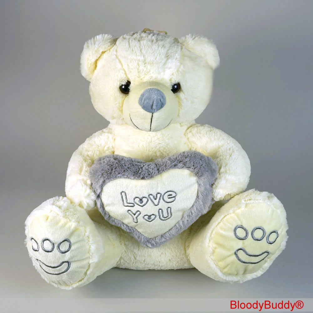 TreuePr&auml;sent Softpl&uuml;schb&auml;r I love You 45 cm