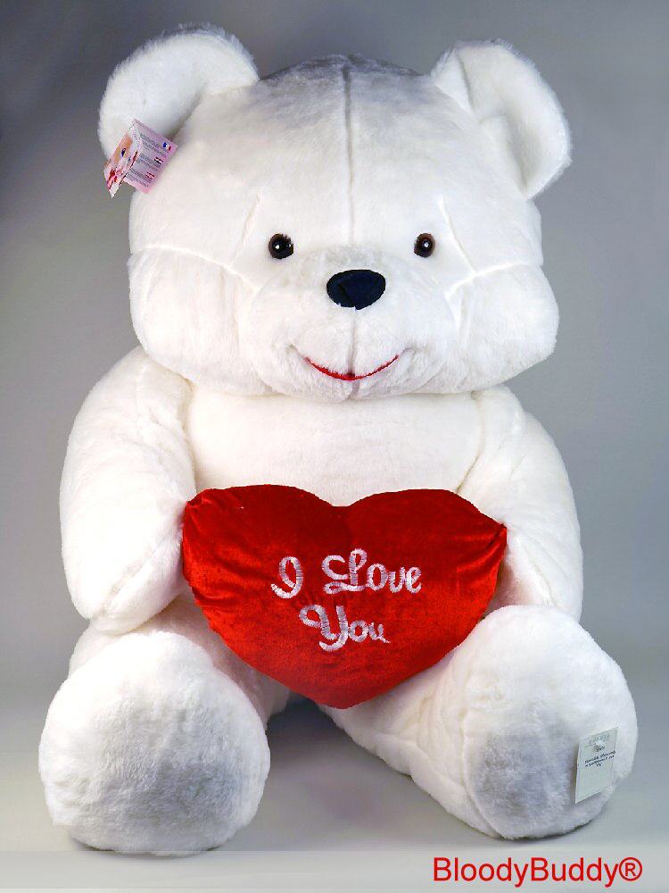 TreuePr&auml;sent Pl&uuml;sch-Teddy I love You 120 cm