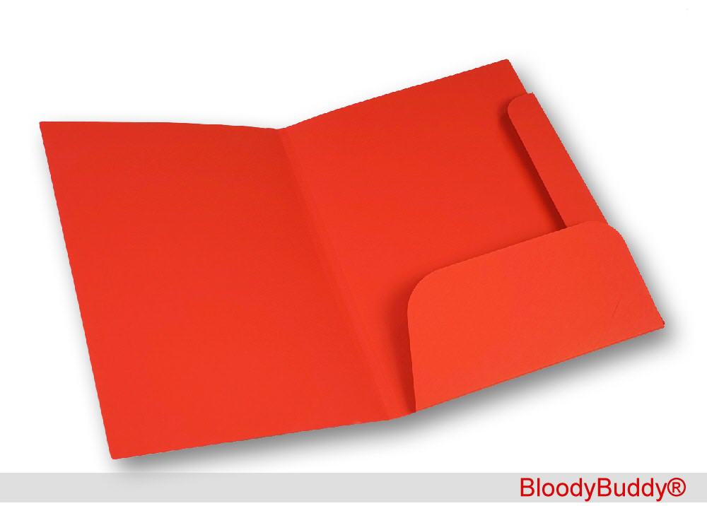 Rote Dokumentenmappe