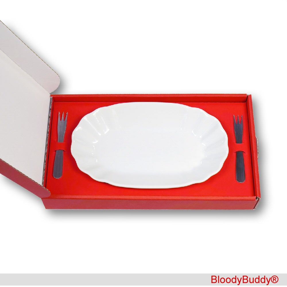 Geschenk-Set Pommesschale mit zwei Pommesgabeln