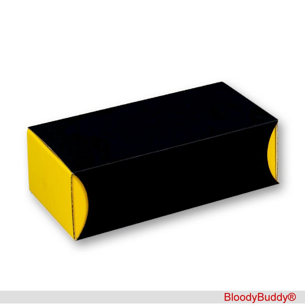 Schiebe-Geschenkbox goldgelb-schwarz