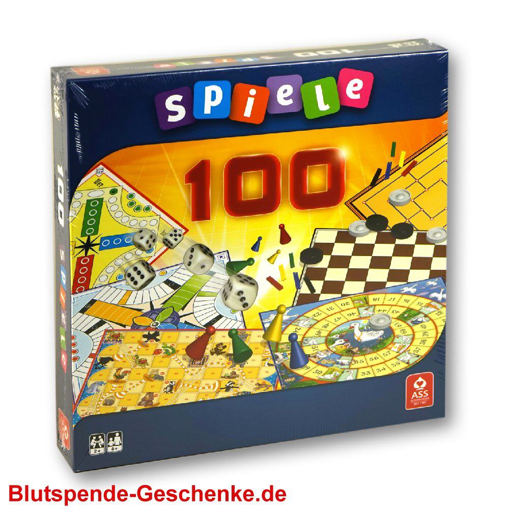 Blutspendegeschenk Spielesammlung 100