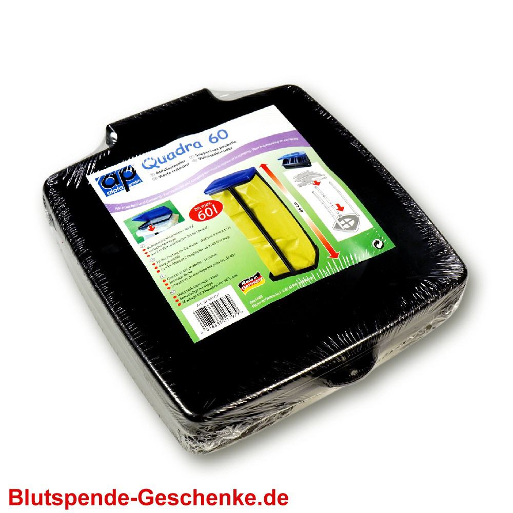 Blutspendegeschenk Abfall-St&auml;nder