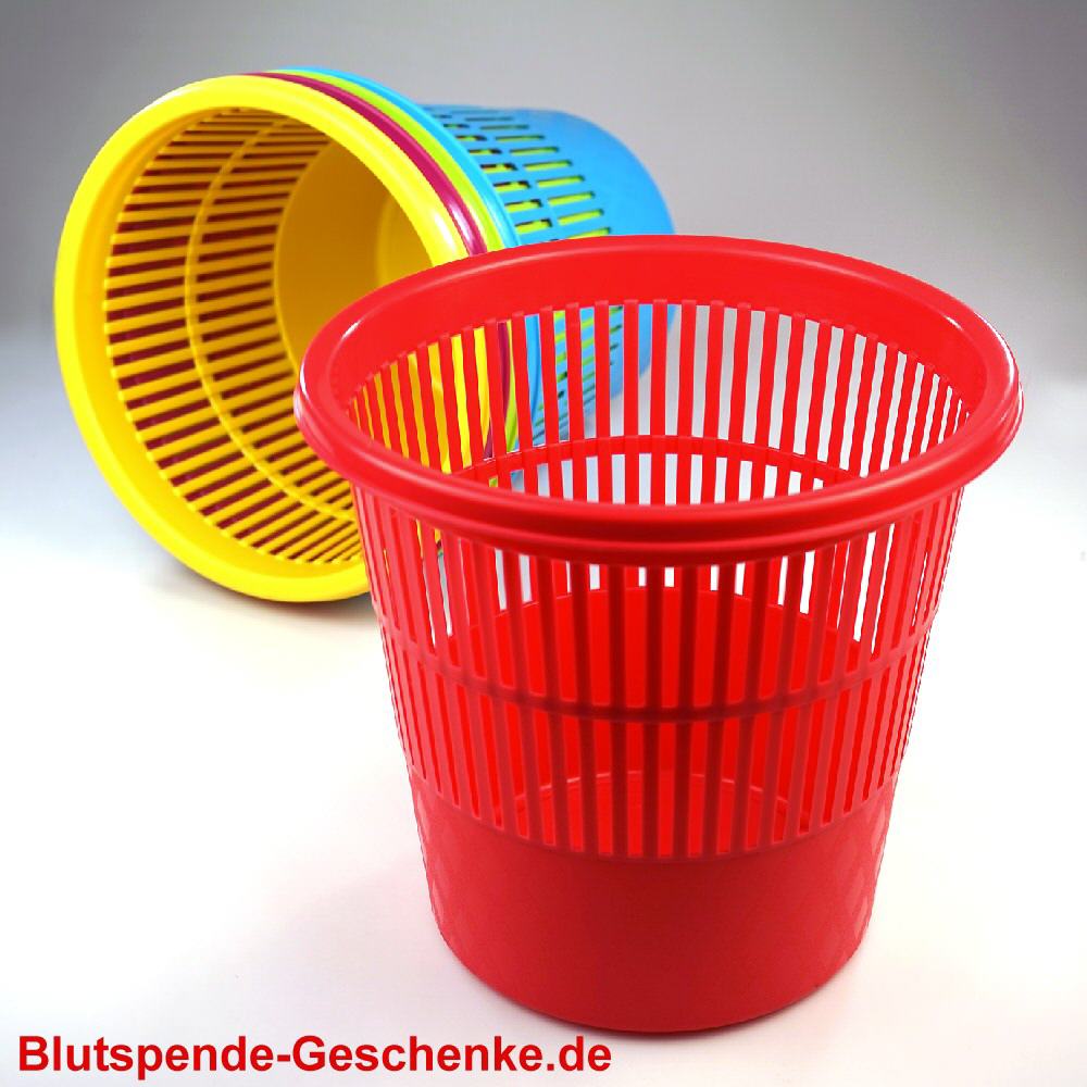 Blutspendegeschenk Papierkorb