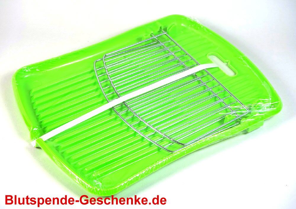 Blutspendegeschenk Abtropfgitter