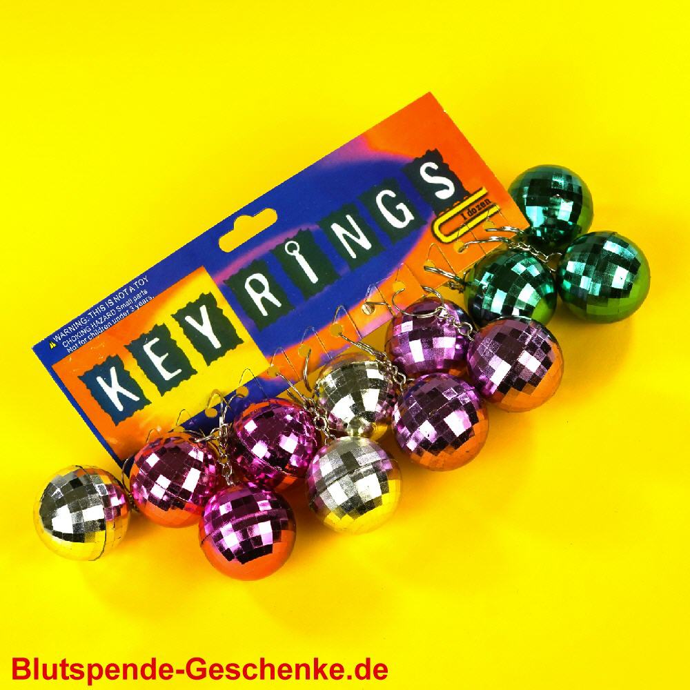 Blutspendegeschenk Diskokugel-Anh&auml;nger