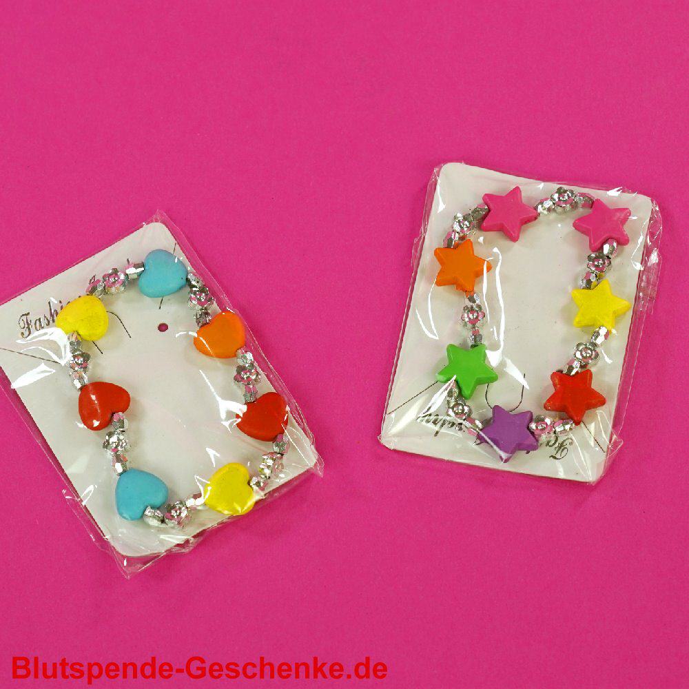 Blutspendegeschenk M&auml;dchen-Armb&auml;nder