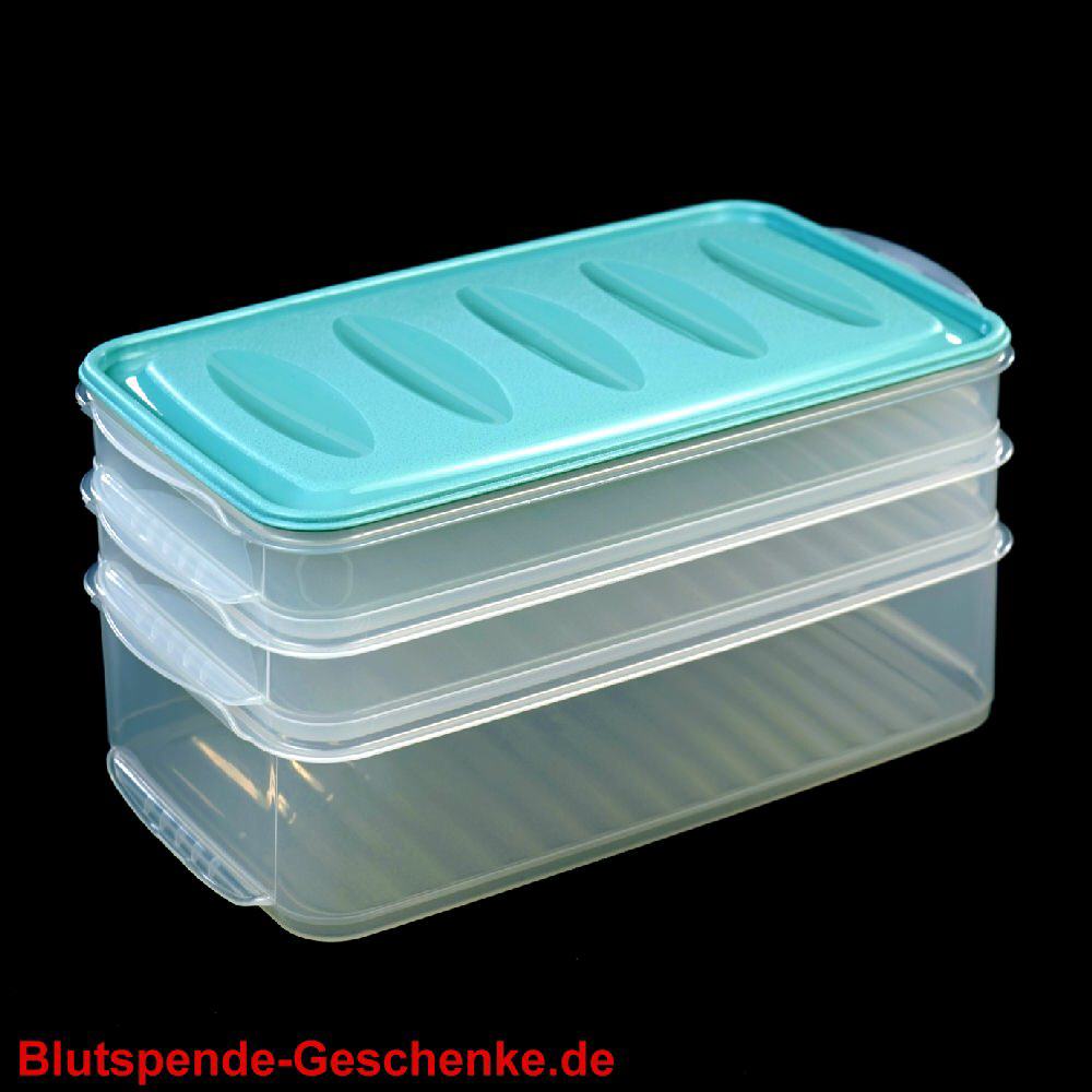 Blutspendegeschenk Stapelboxen gr&uuml;n