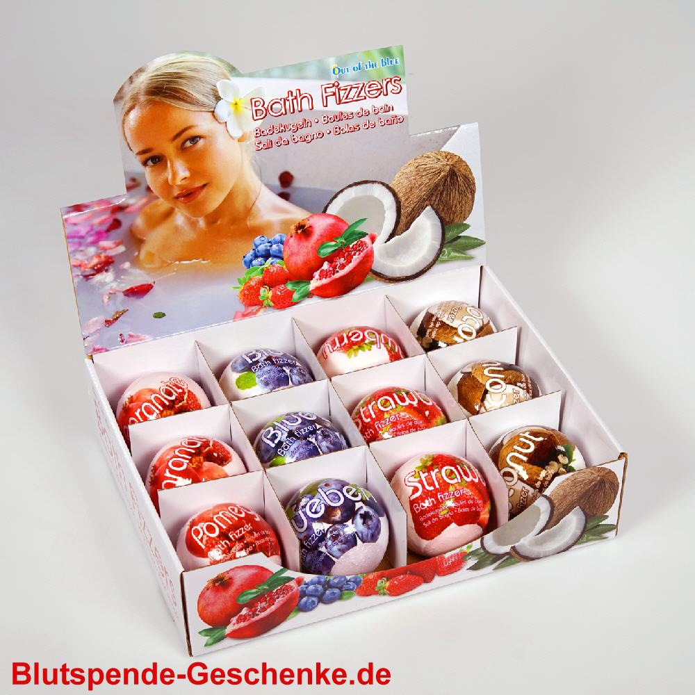 Blutspendegeschenk Badewannen-Kugeln