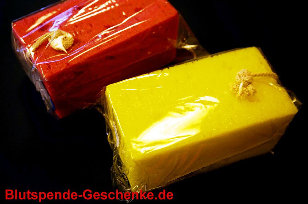 Blutspendegeschenk Schwamm
