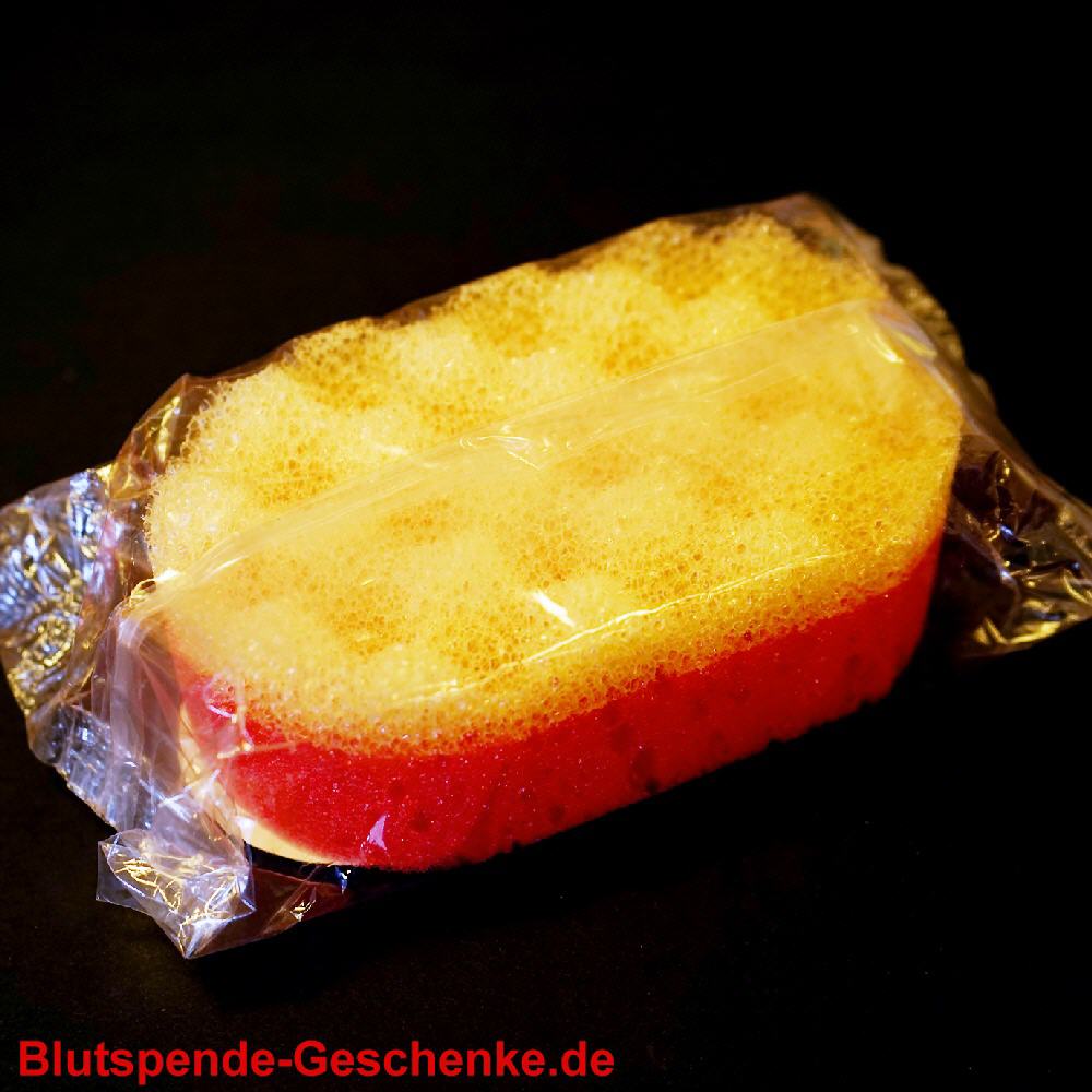 Blutspendegeschenk Badeschwamm