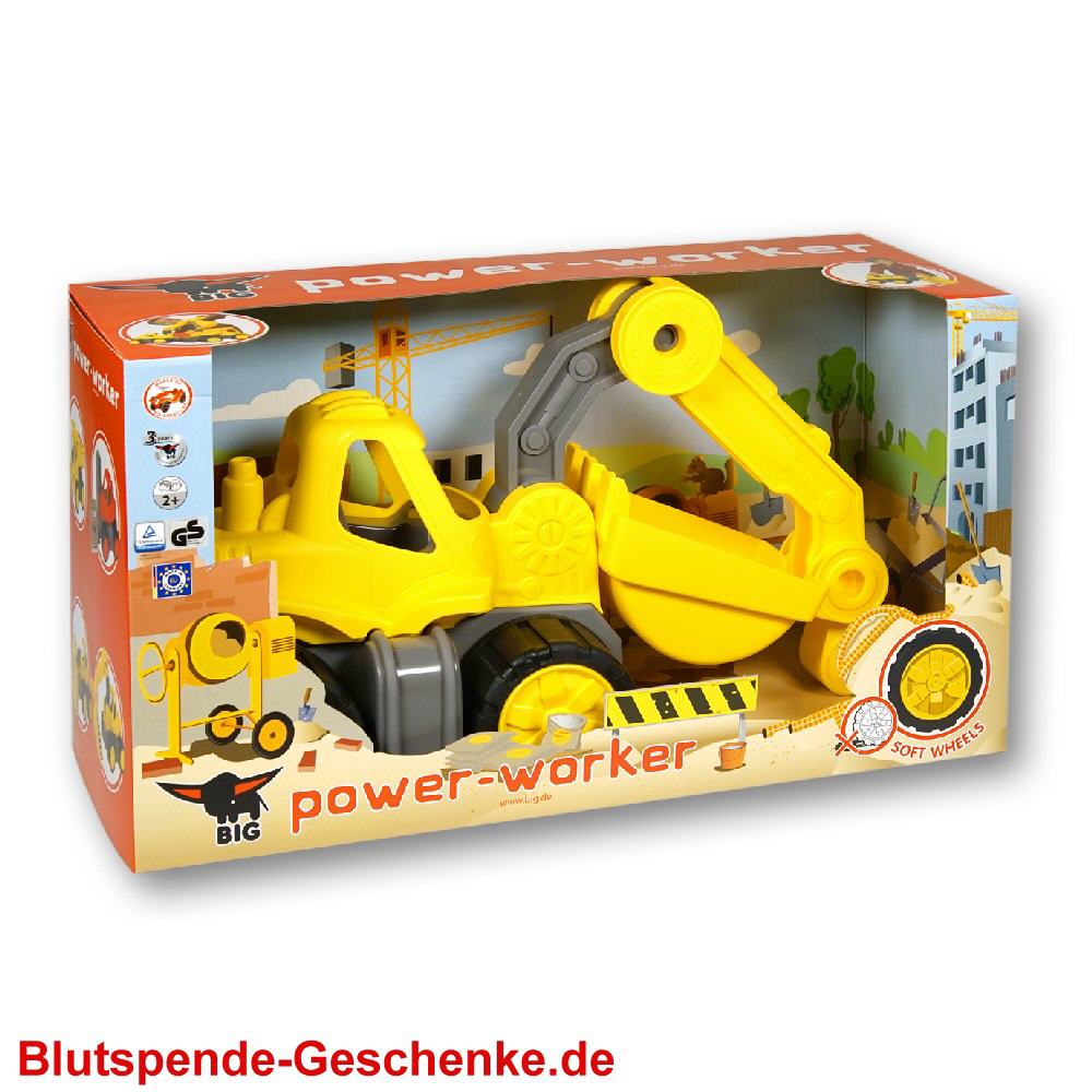 Blutspendegeschenk Bagger BIG