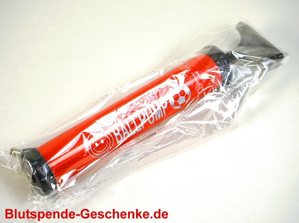 Blutspendegeschenk Ballpumpe
