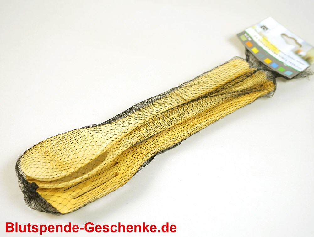 Blutspendegeschenk Bambus-Kochl&ouml;ffel