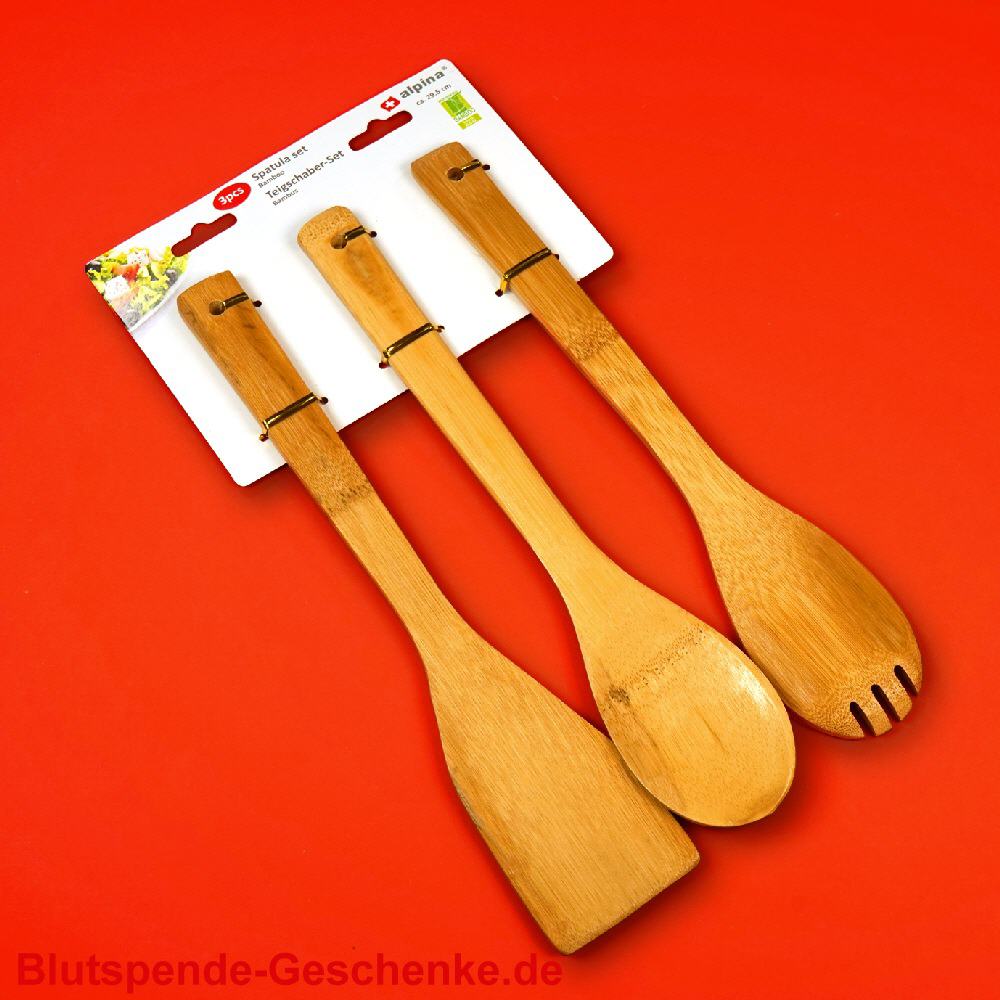 Blutspendegeschenk Bambus-K&uuml;chenset