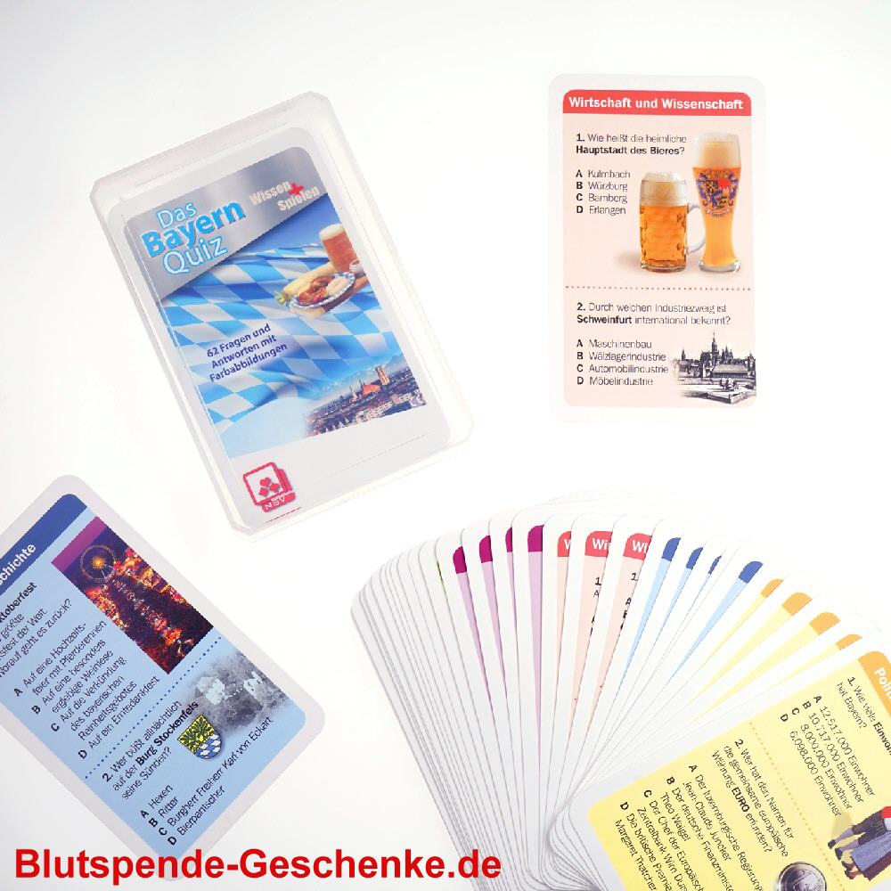 Blutspendegeschenk Bayern-Quiz