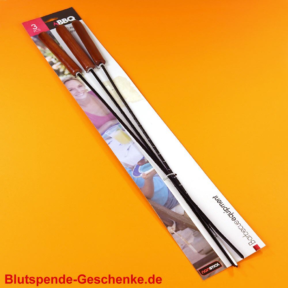 Blutspendegeschenk BBQ-Spiesse