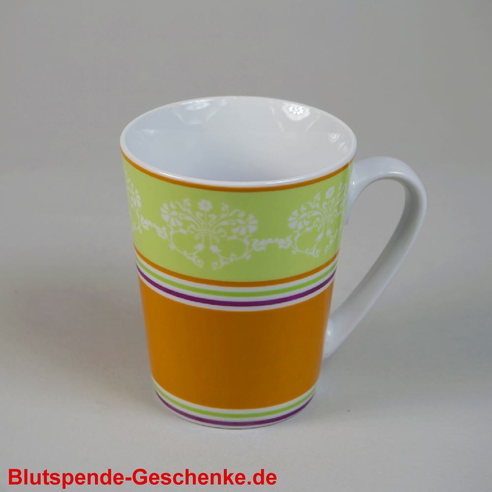 Blutspendegeschenk Becher bunt