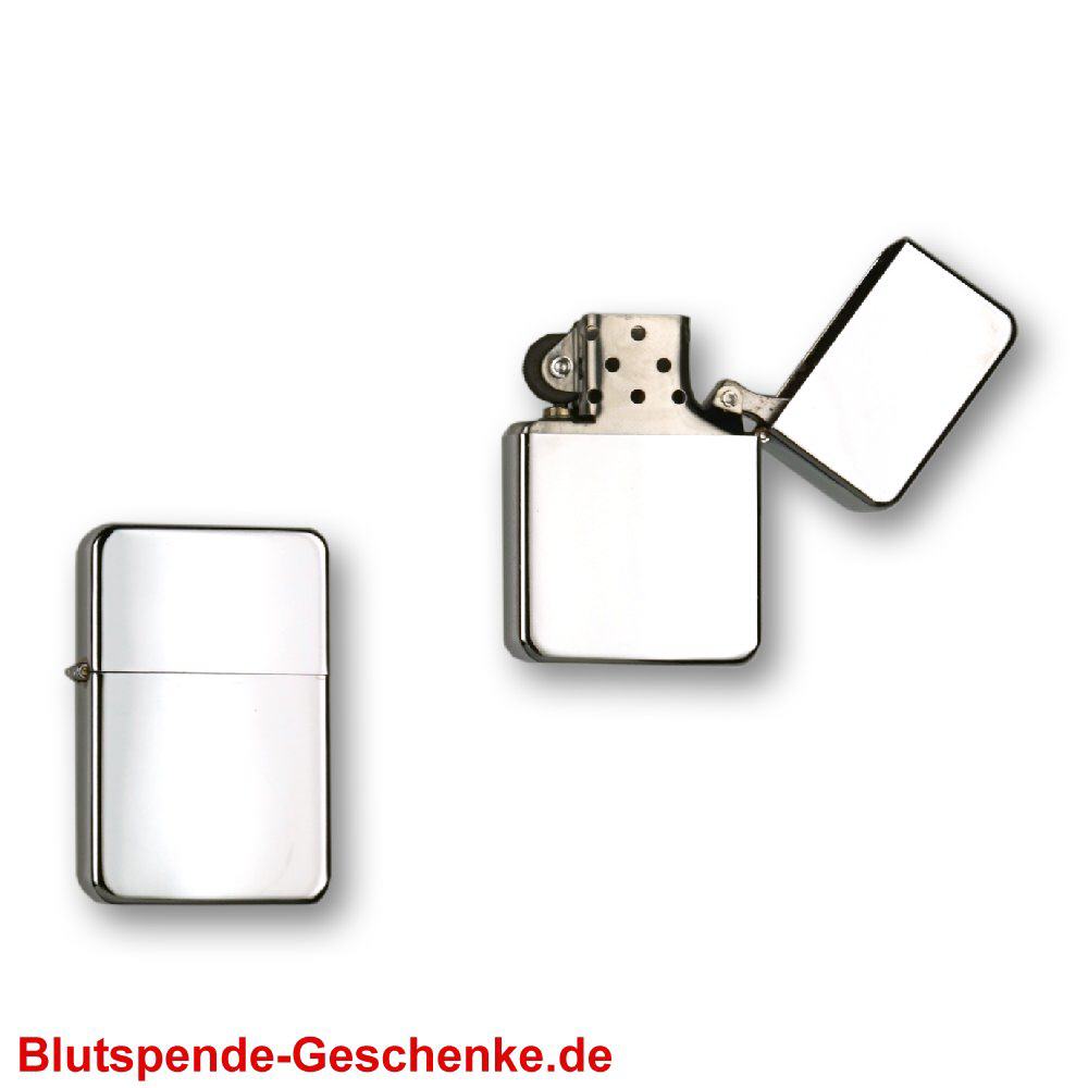 Blutspendegeschenk Benzin-Feuerzeug