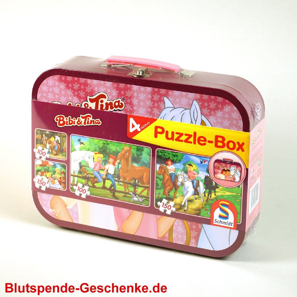 Blutspendegeschenk Puzzle-Koffer