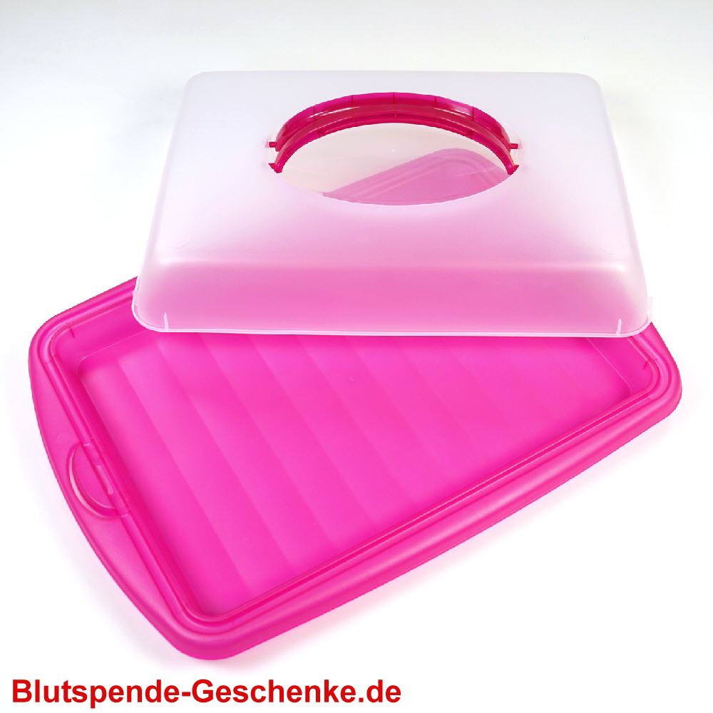 Blutspendegeschenk Blechkucken-Container