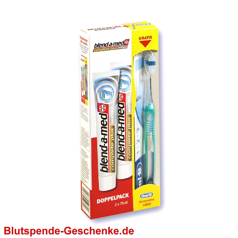 Blutspendegeschenk Blend-A-Med Doppelpack