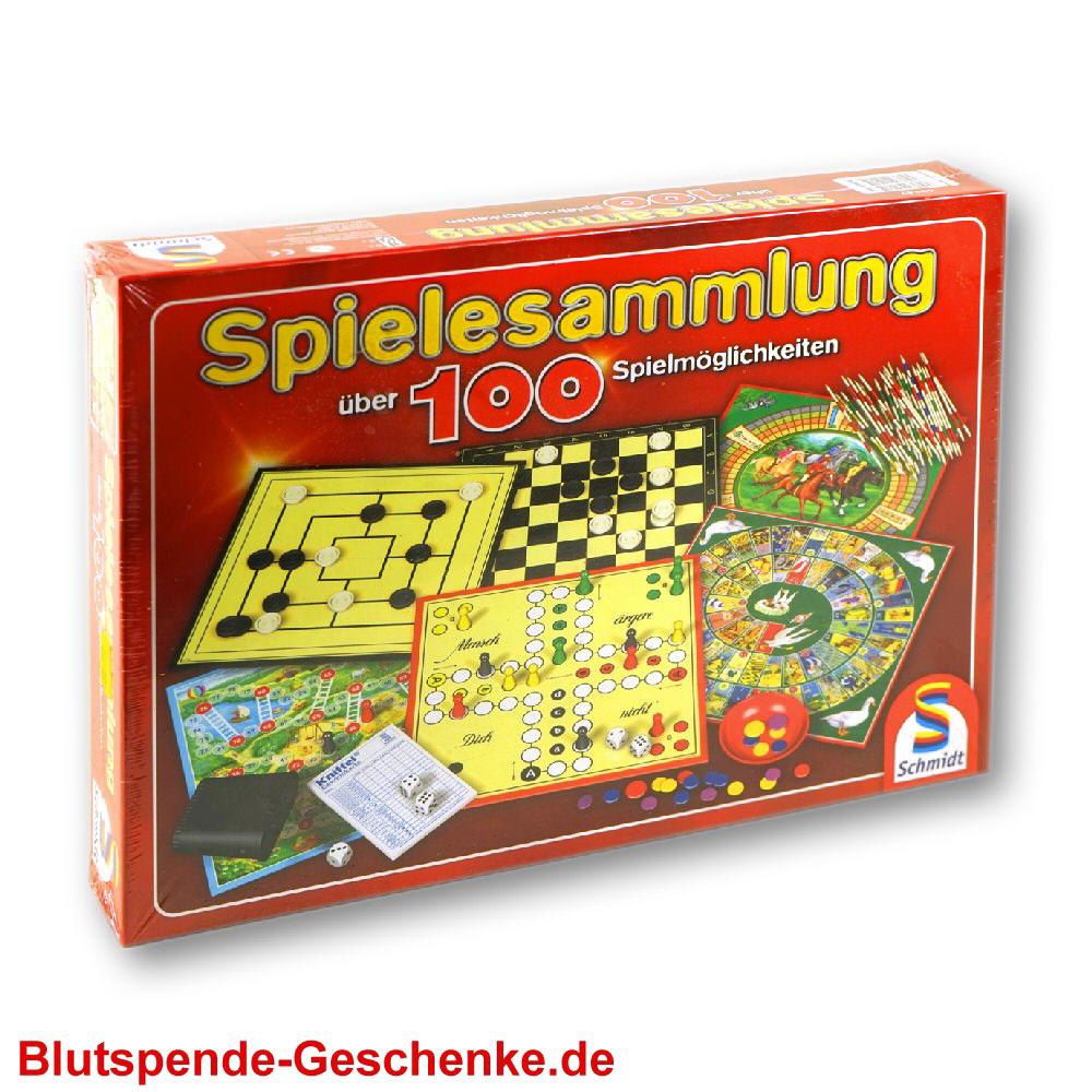Blutspendegeschenk 100 Spielesammlung