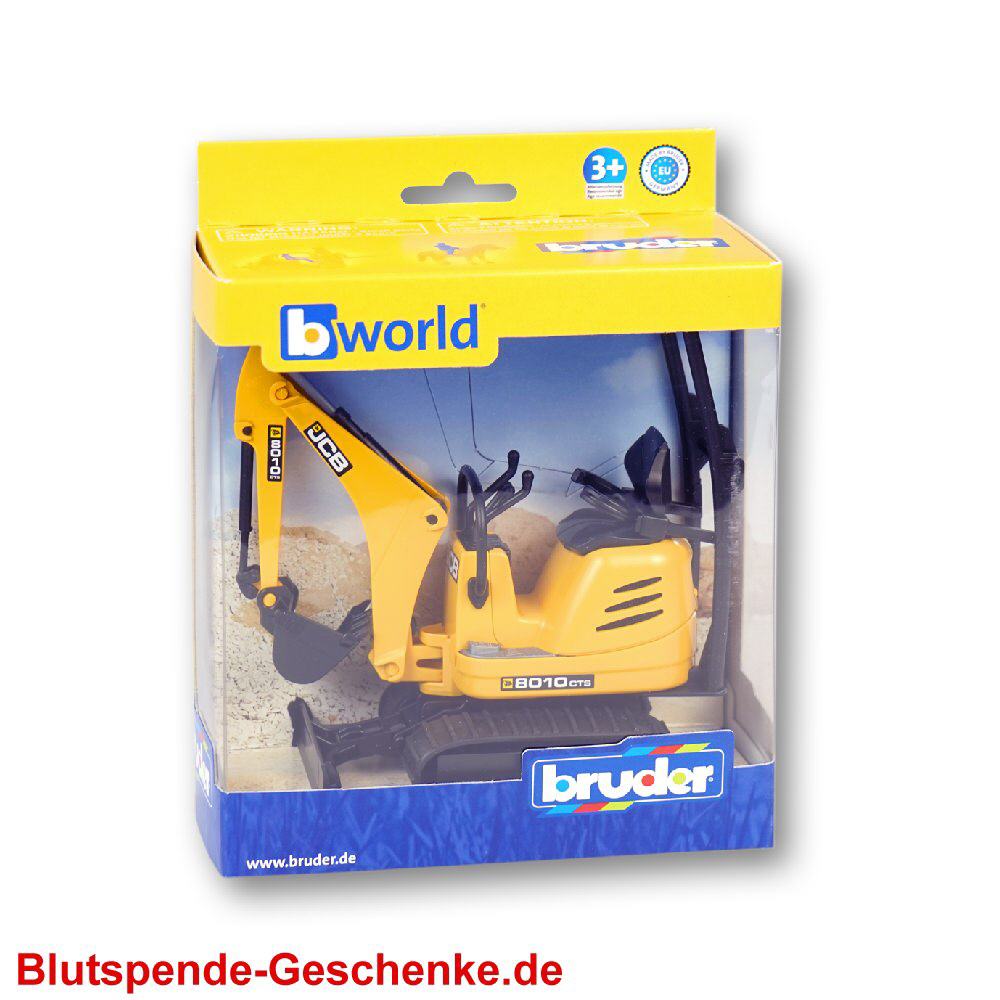 Blutspendegeschenk Minibagger