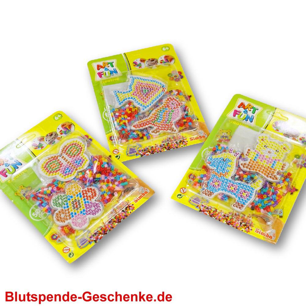 Blutspendegeschenk B&uuml;gelperlen